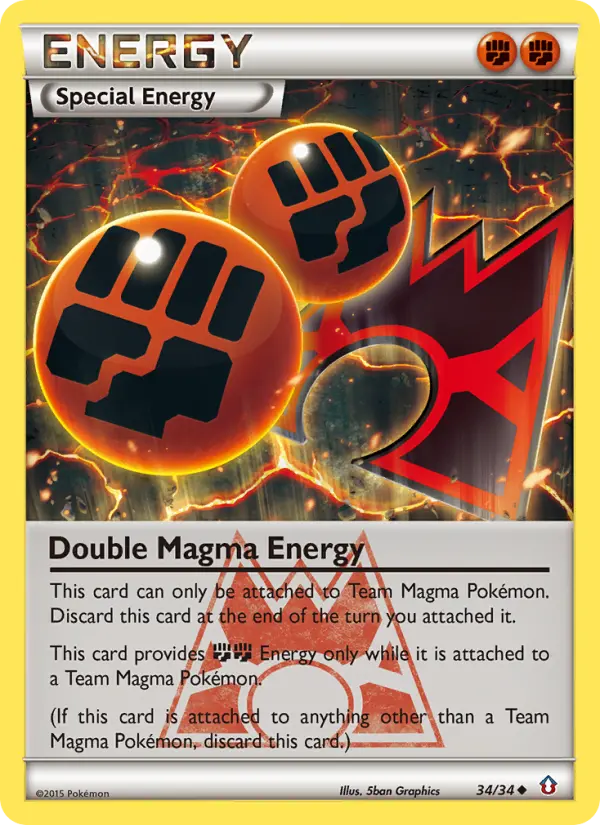 Double Magma Energy, Pokémon card