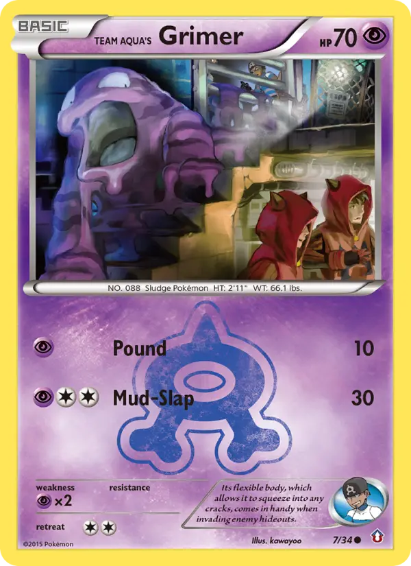 Team Aqua's Grimer, Pokémon card
