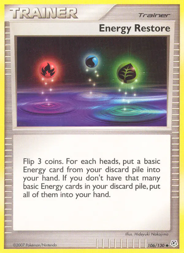 Energy Restore, Pokémon card