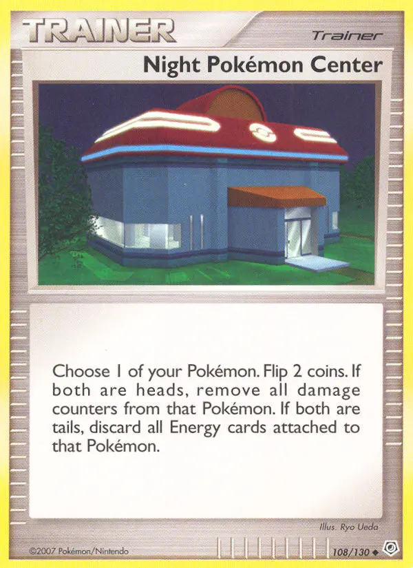 Night Pokémon Center, Pokémon card