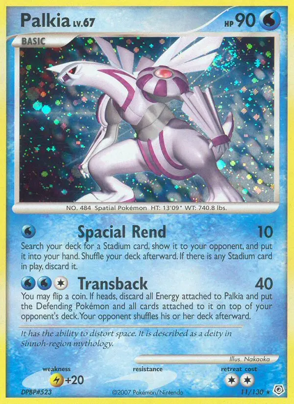 Palkia, Pokémon card