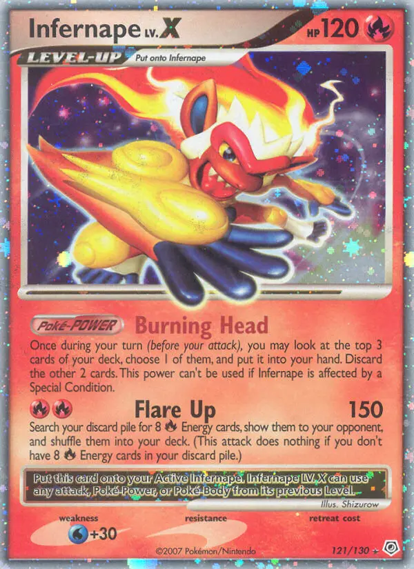 Infernape, Pokémon card