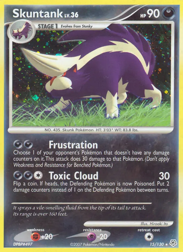 Skuntank, Pokémon card