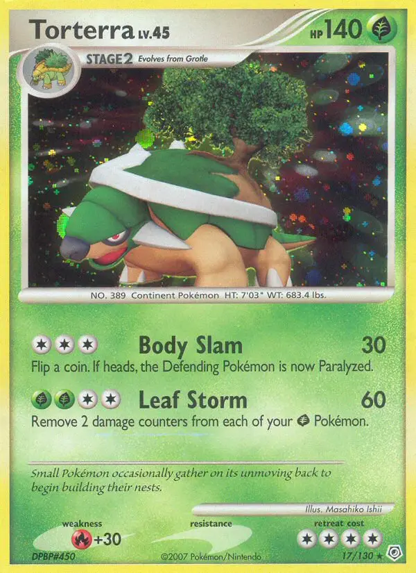 Torterra, Pokémon card