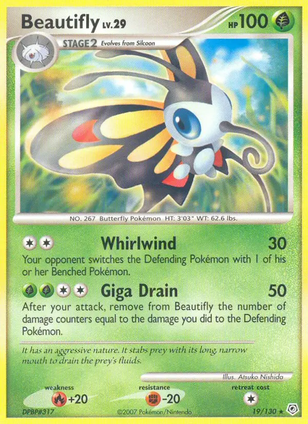 Beautifly, Pokémon card