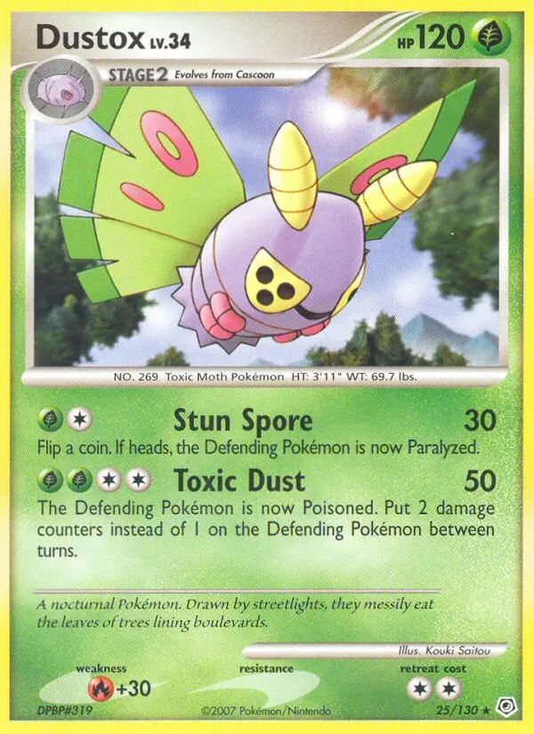 Dustox, Pokémon card