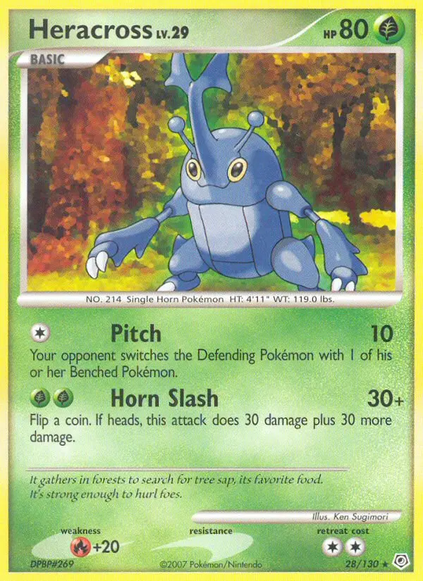 Heracross, Pokémon card