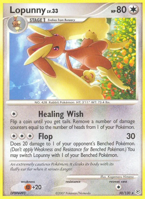 Lopunny, Pokémon card