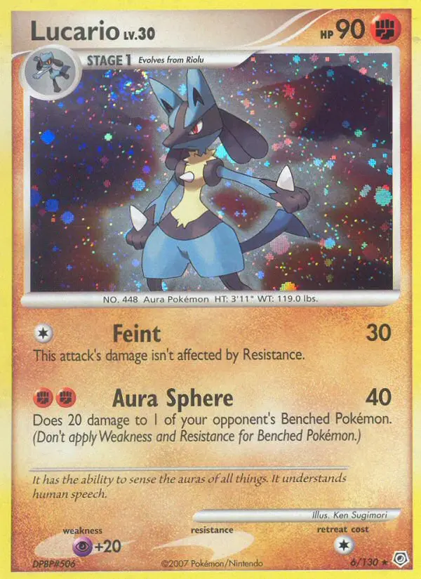 Lucario, Pokémon card