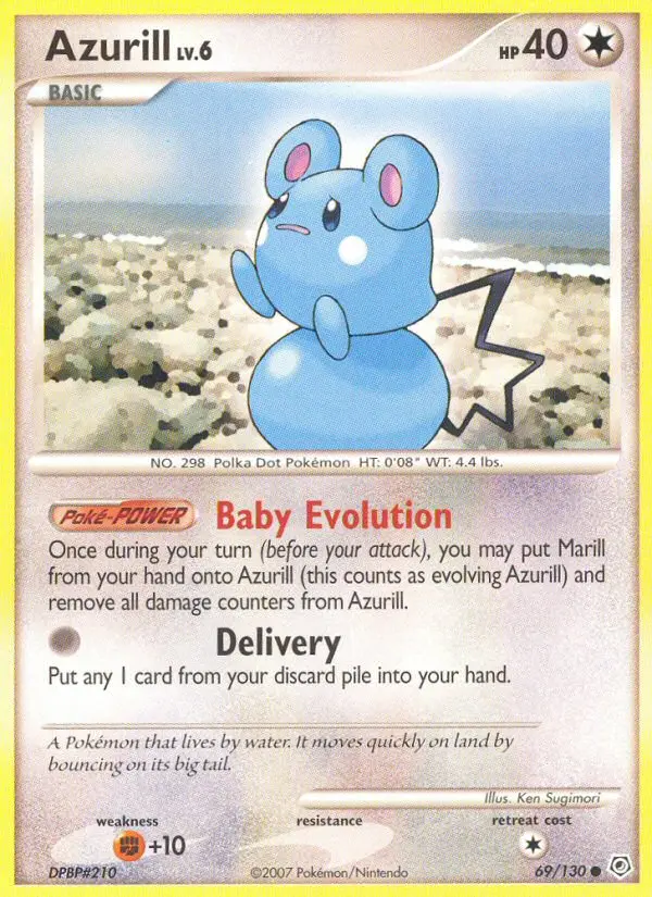 Azurill, Pokémon card