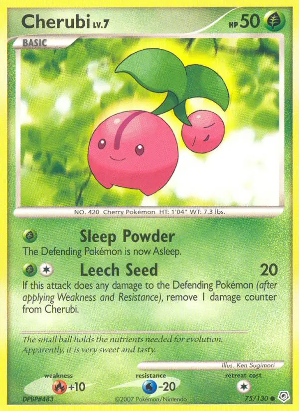 Cherubi, Pokémon card