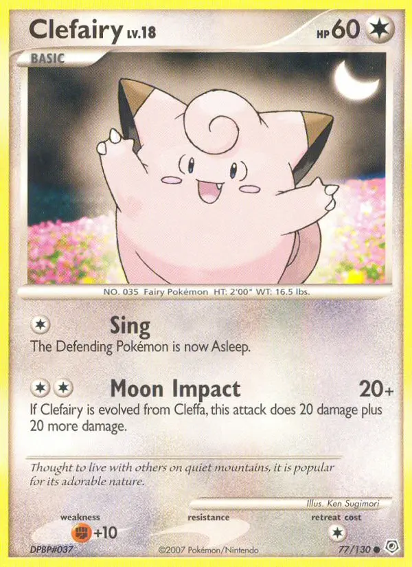Clefairy, Pokémon card