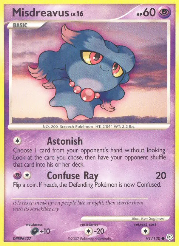 Misdreavus, Pokémon card