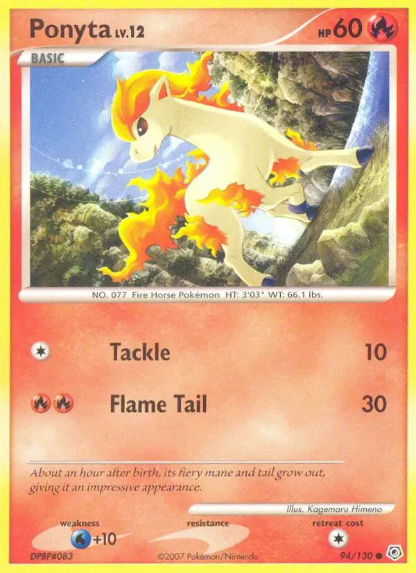 Ponyta, Pokémon card
