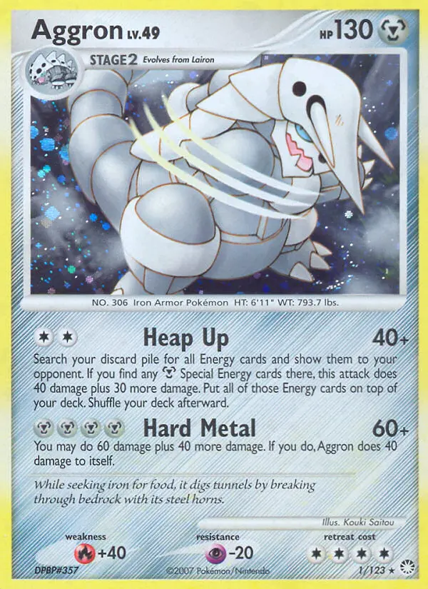 Aggron, Pokémon card