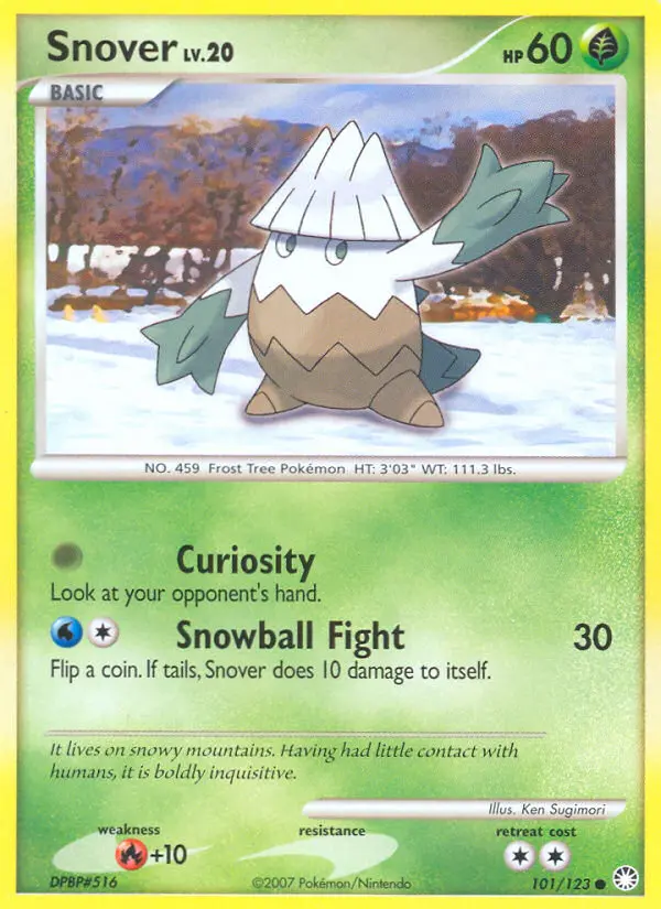 Snover, Pokémon card