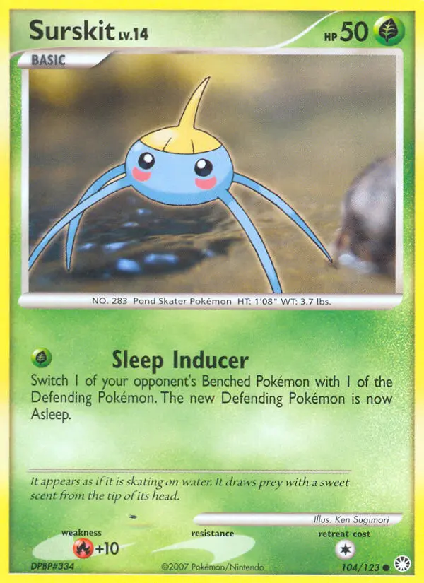 Surskit, Pokémon card