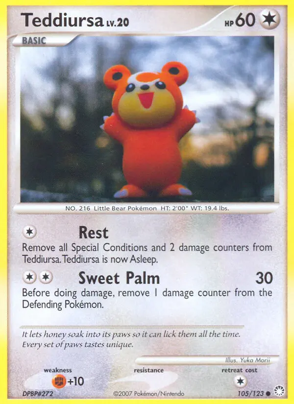 Teddiursa, Pokémon card