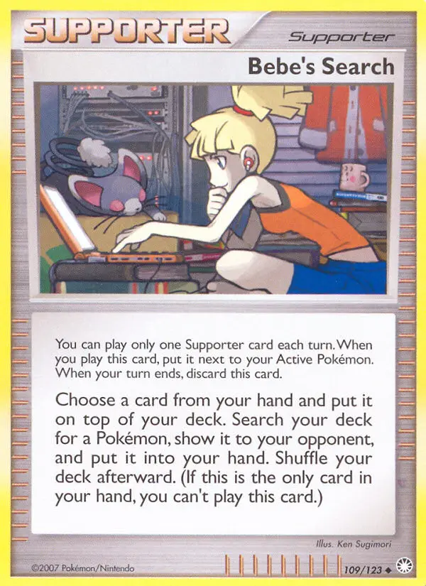 Bebe's Search, Pokémon card