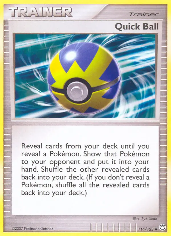 Quick Ball, Pokémon card