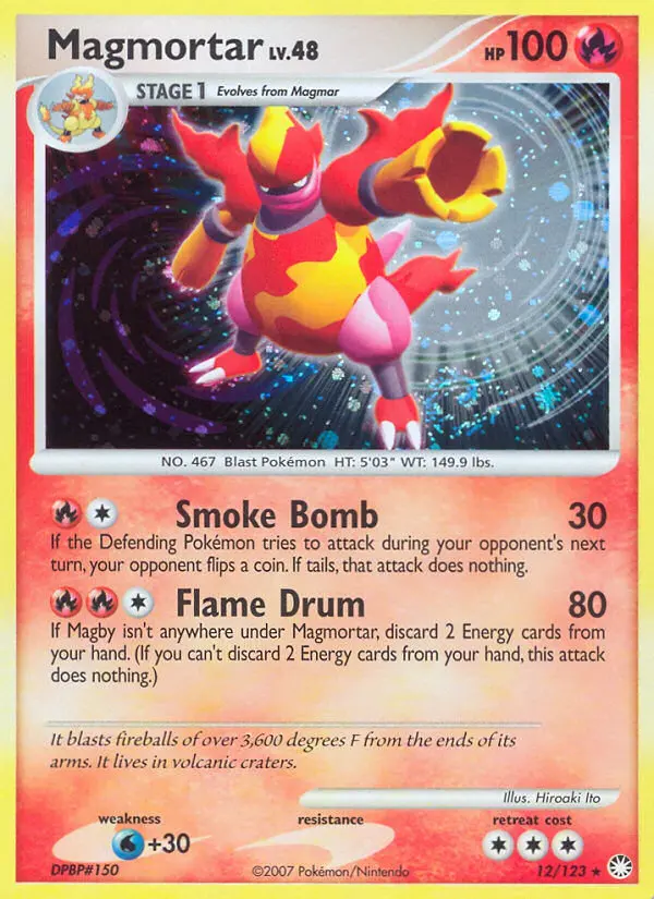 Magmortar, Pokémon card