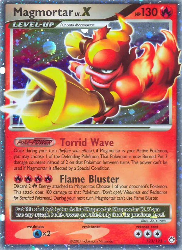 Magmortar, Pokémon card