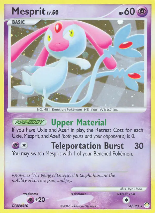 Mesprit, Pokémon card
