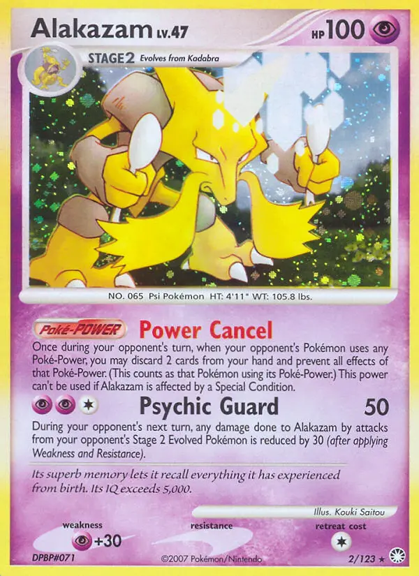 Alakazam, Pokémon card