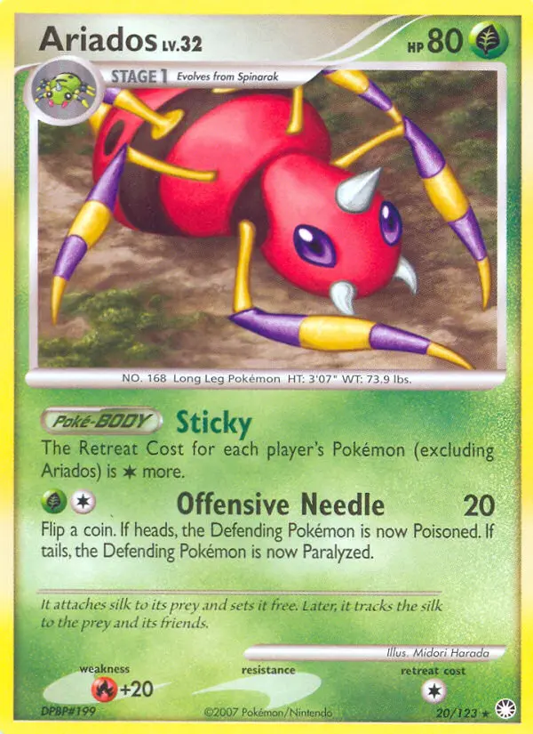 Ariados, Pokémon card