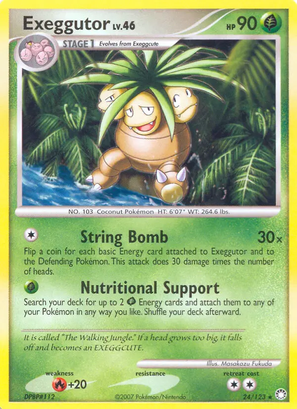 Exeggutor, Pokémon card