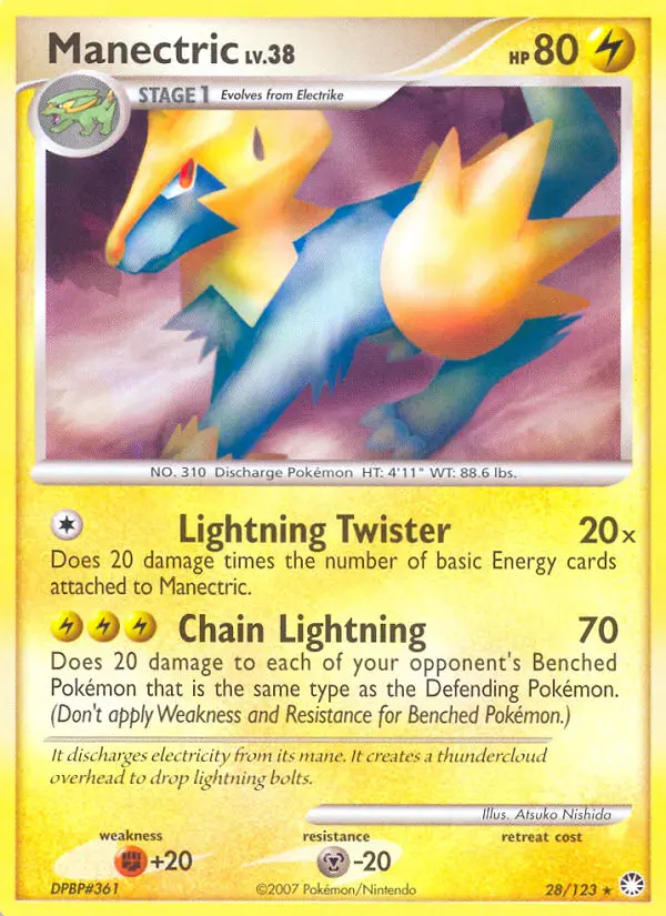 Manectric, Pokémon card