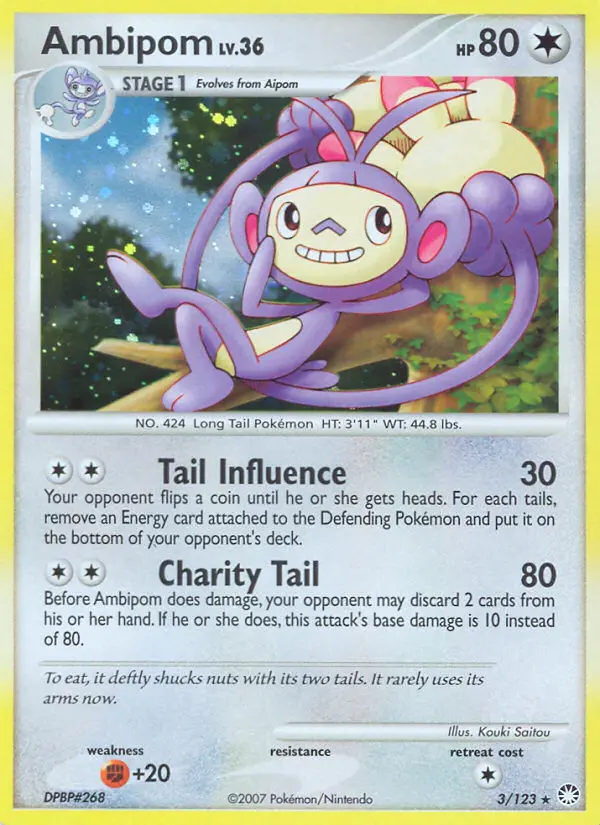 Ambipom, Pokémon card