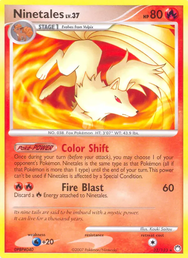 Ninetales, Pokémon card