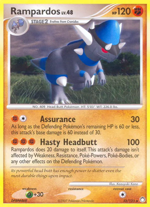 Rampardos, Pokémon card
