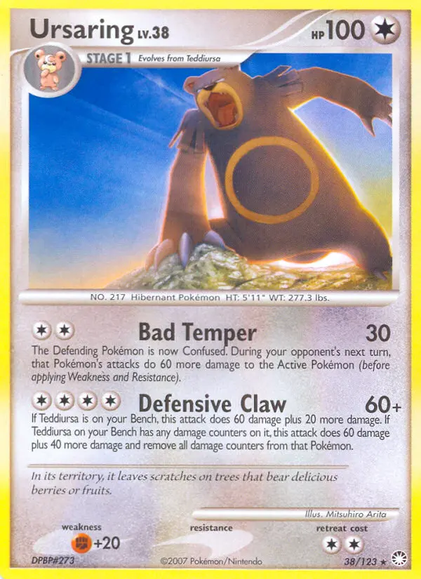 Ursaring, Pokémon card