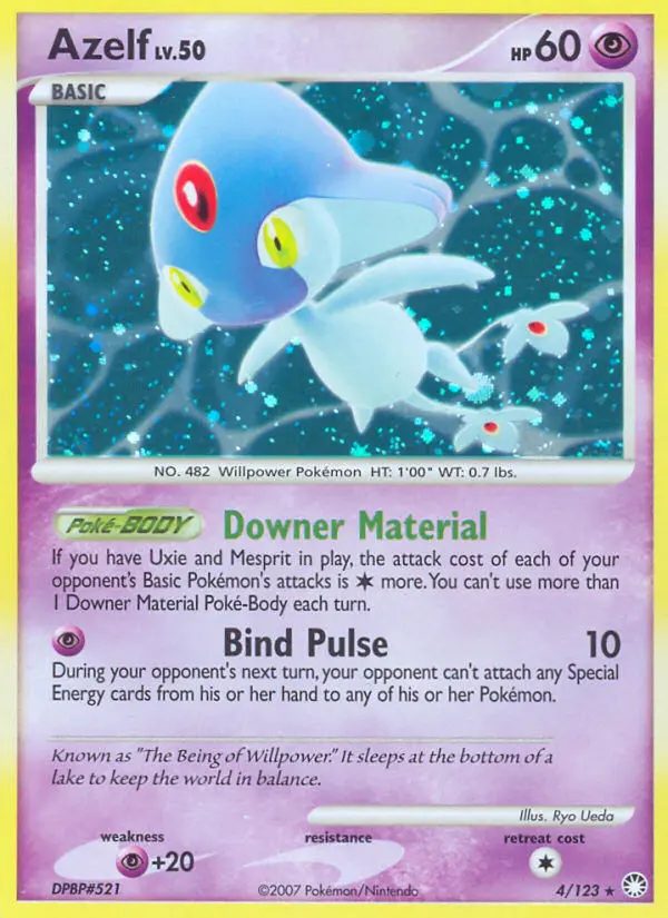 Azelf, Pokémon card