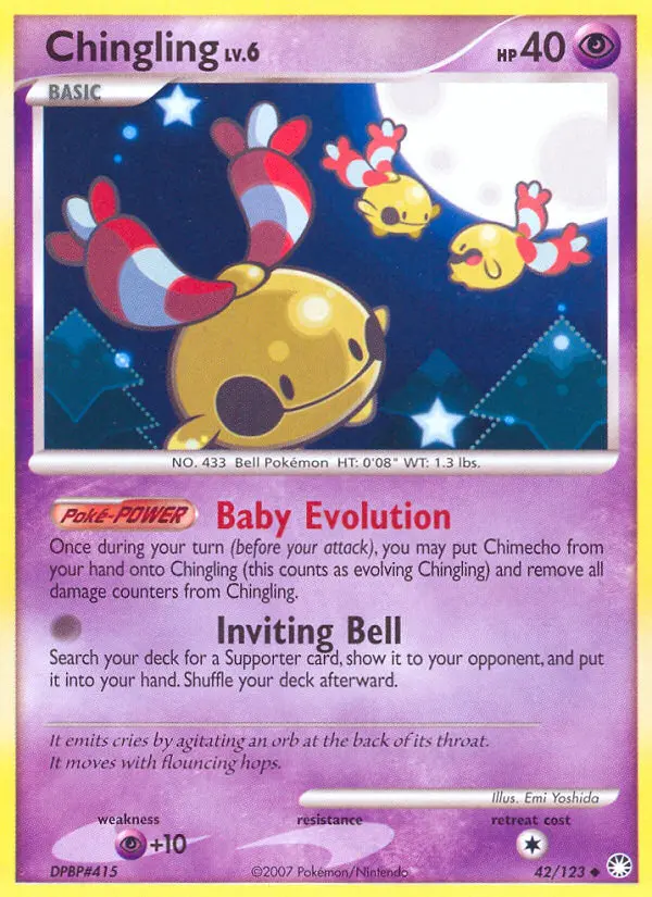 Chingling, Pokémon card