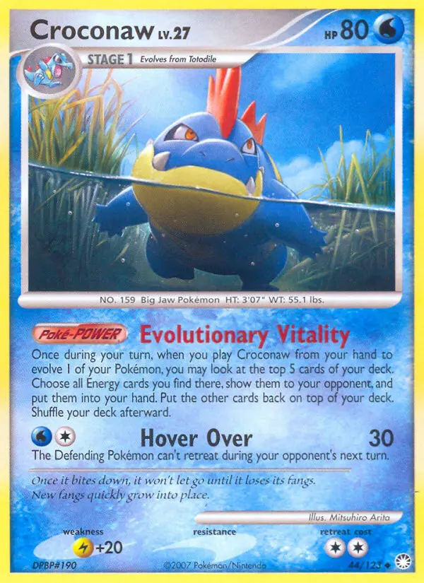 Croconaw, Pokémon card