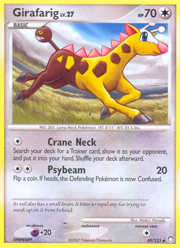 Girafarig, Pokémon card