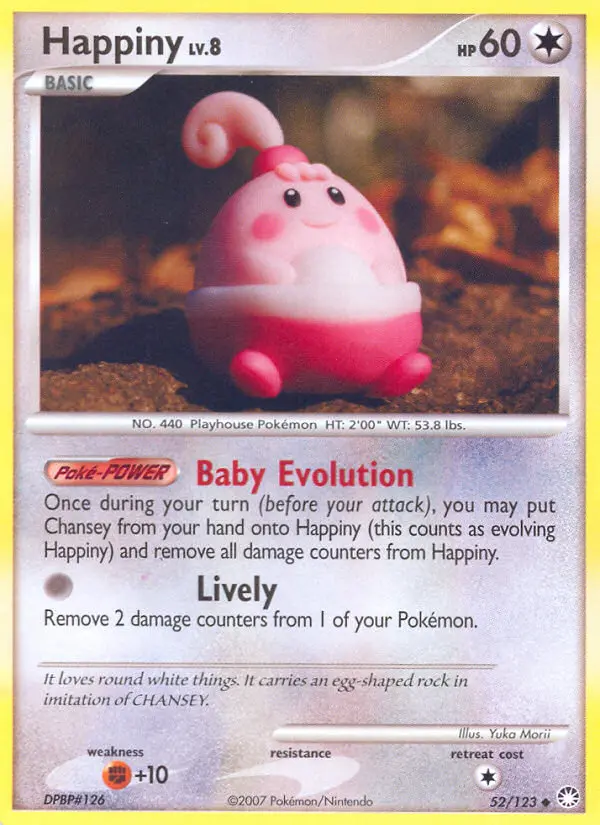 Happiny, Pokémon card