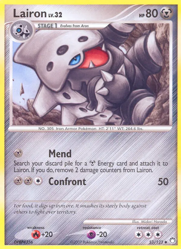 Lairon, Pokémon card