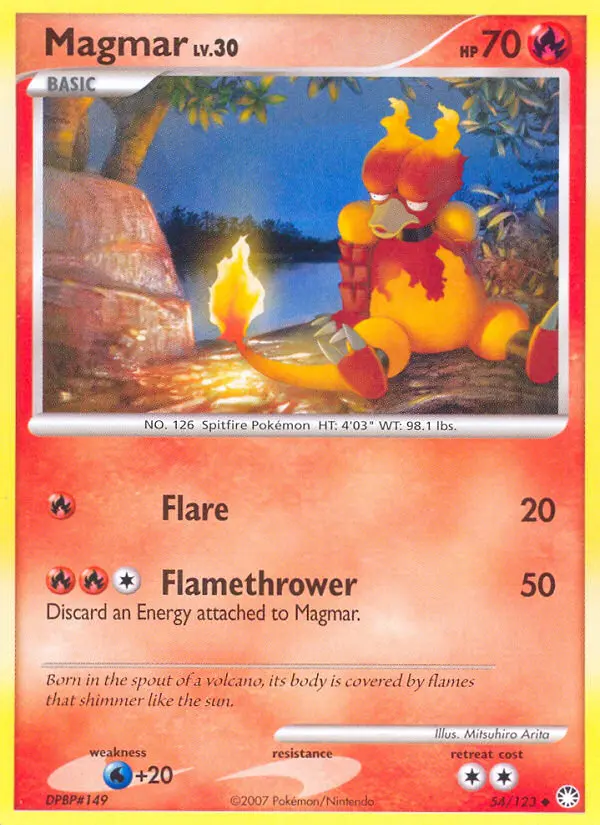 Magmar, Pokémon card