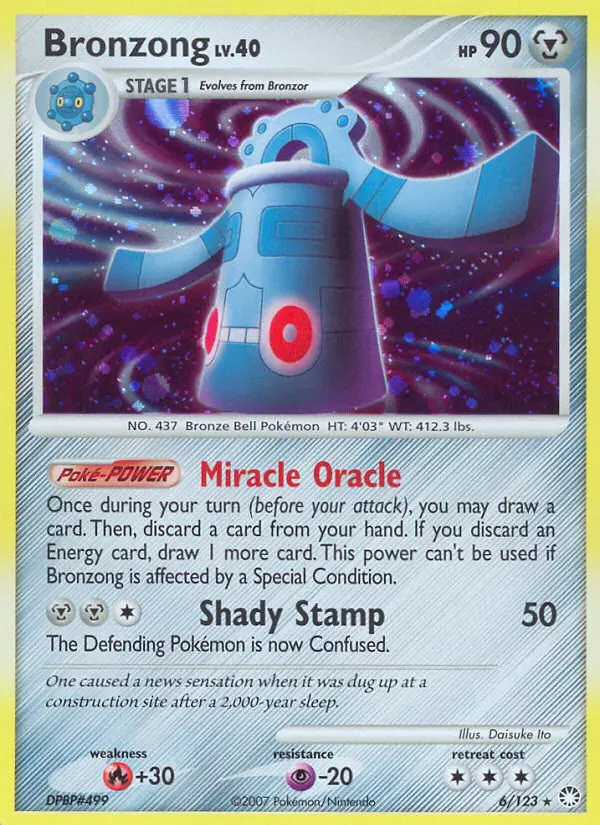Bronzong, Pokémon card