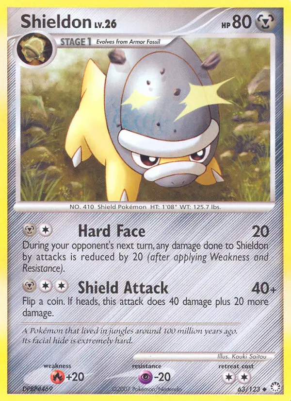 Shieldon, Pokémon card