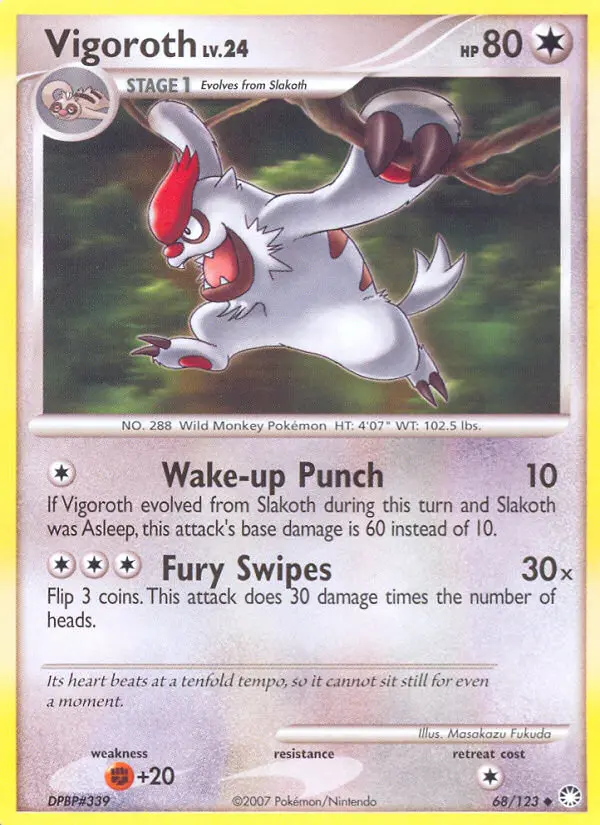 Vigoroth, Pokémon card