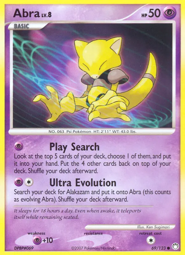 Abra, Pokémon card