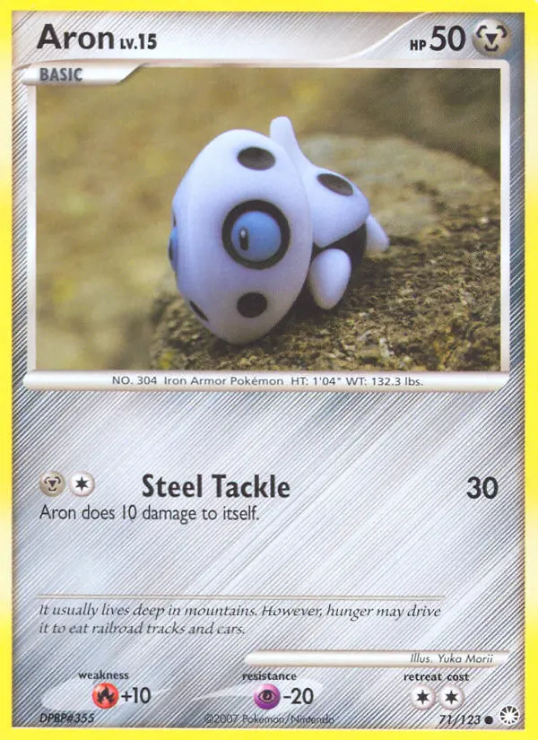 Aron, Pokémon card