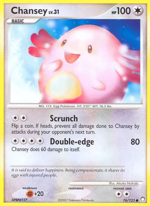 Chansey, Pokémon card