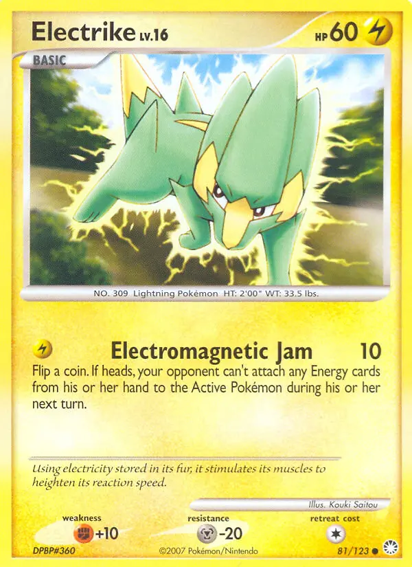 Electrike, Pokémon card