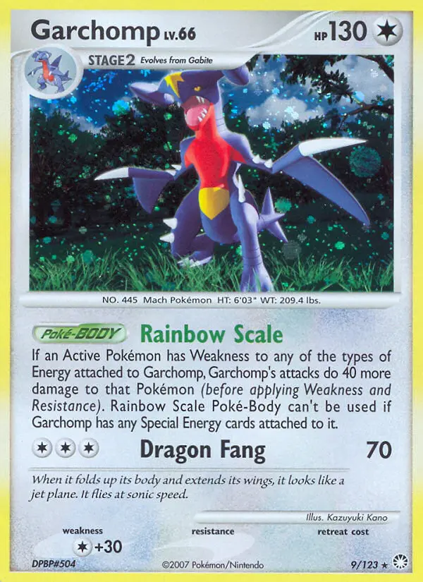 Garchomp, Pokémon card